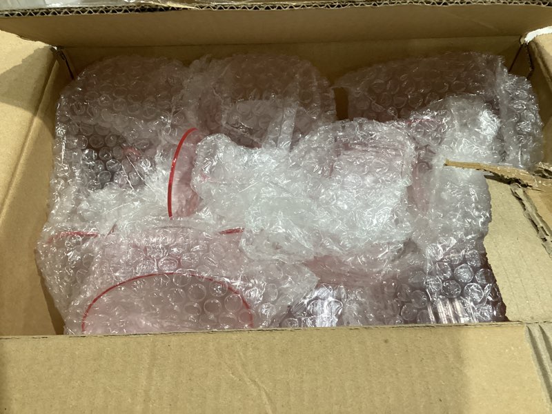 Condition photo showing New/Like New for 24 Pieces Martini Glasses 10.5oz Plasitc Ribbed Coupe Glasses Champagne Shatterproof Acrylic Vintage Cocktail Glassware Margarita Wine Glasses Disposable Cups for Parties Wedding Anniversary Bar Pink Pink 24 PCS