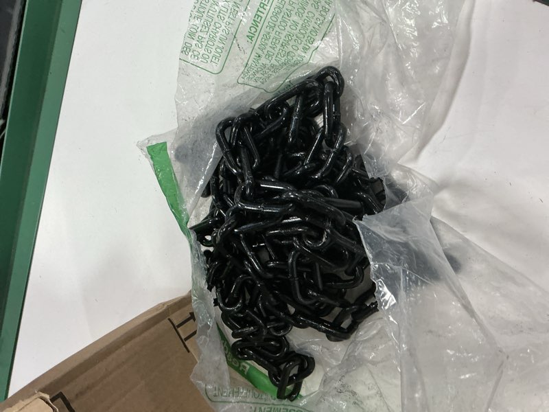 Condition photo showing Good Condition for 75 ft Galvanized Steel Hanging Jack Chain Black Metal Link Chain Roll Spool for Light Fixture,Bird Feeders,Overhead Lights,Artworks,Flowerpots(1.3mm) Black 75ft, 1.3mm