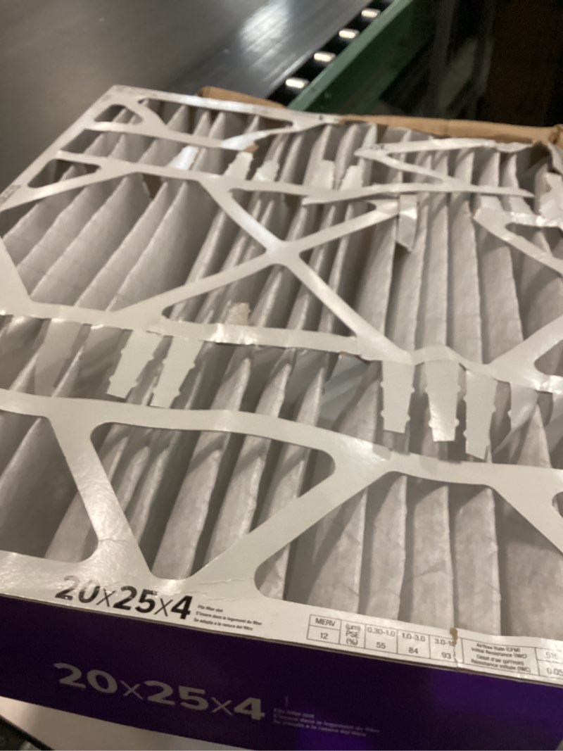 Condition photo showing Good Condition for Filtrete 20x25x4 AC Furnace Air Filter, MPR 1550, MERV 12, Fits Honeywell & AprilAire Space-Gard, CERTIFIED Asthma & Allergy Friendly, Electrostatic Filter, 1 Pack (Actual Size 19.88x24.63x4.31 in)
