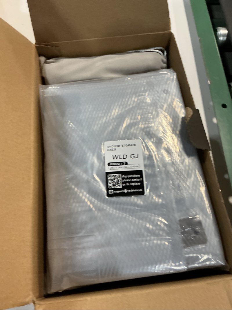 Condition photo showing New/Like New for 15 jumbo size vacuum bags for clothes storage,space saver for luggage packing and moving,vacuum sealed bags for clothing, bedding, blankets and comforters