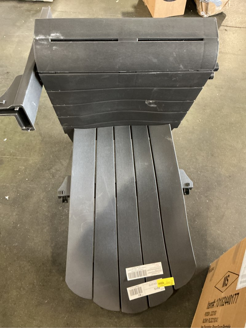 keter alpine adirondack resin outdoor chair black