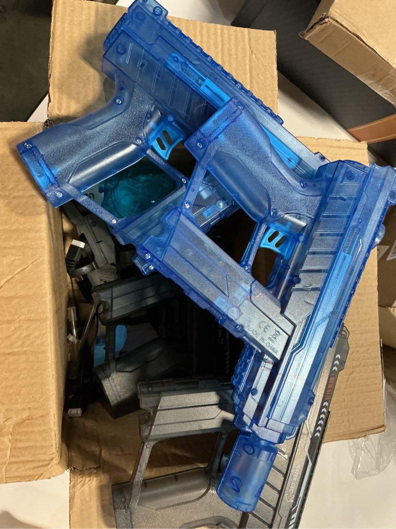 Condition photo showing Good Condition for electric water gun 4 pack for adults & kids, rechargeable automatic water blaster with led lights, long range powerful squirt gun, leak-proof large capacity, summer outdoor pool beach toys 4 pcs (2 black+2 blue)