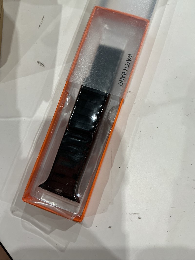 Condition photo showing Good Condition for thwalk magnetic link solo loop sport silicone bands compatible with apple watch ultra 3/2/1 49mm, series 11/10 46/42mm, 9/8/7 45/41mm, se 6/5/4 44/40mm, 3/2/1 42/38mm for women men black 44mm/45mm/46mm/49mm