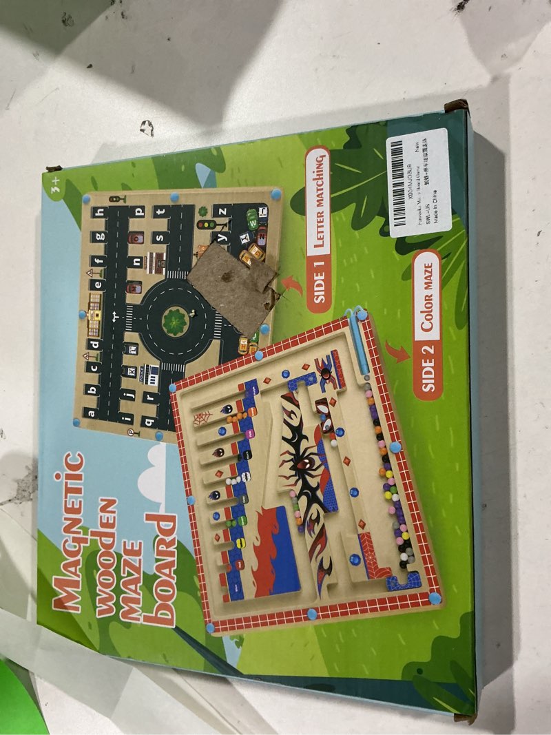 Condition photo showing New/Like New for Magnetic Color and Number Maze, Montessori Toys for 3+ Year Old, Wooden Puzzle Activity Board, Learning Educational Counting Matching Toys for Toddlers and Kids Boys Girls Preschoolers 3 4 5 Years Old