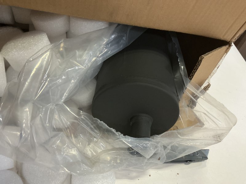 Condition photo showing As Is for Flowmaster Flow FX Chambered Muffler – 3.00” Center In / 3.00” Center Out – Round Body –Moderate Sound – Stainless Steel – Affordable Performance for Modern Trucks, Muscle Cars & Daily Drivers (71419) Center In / Center Out – Round Body