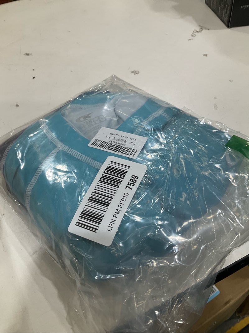 Condition photo showing New/Like New for Satankud Men's UPF 50+ Rashguard Swim Tee Short Sleeve Running Shirt Swimwear Swim Hiking Workout Shirts 3X-Large 07- T6- Blue Gradient