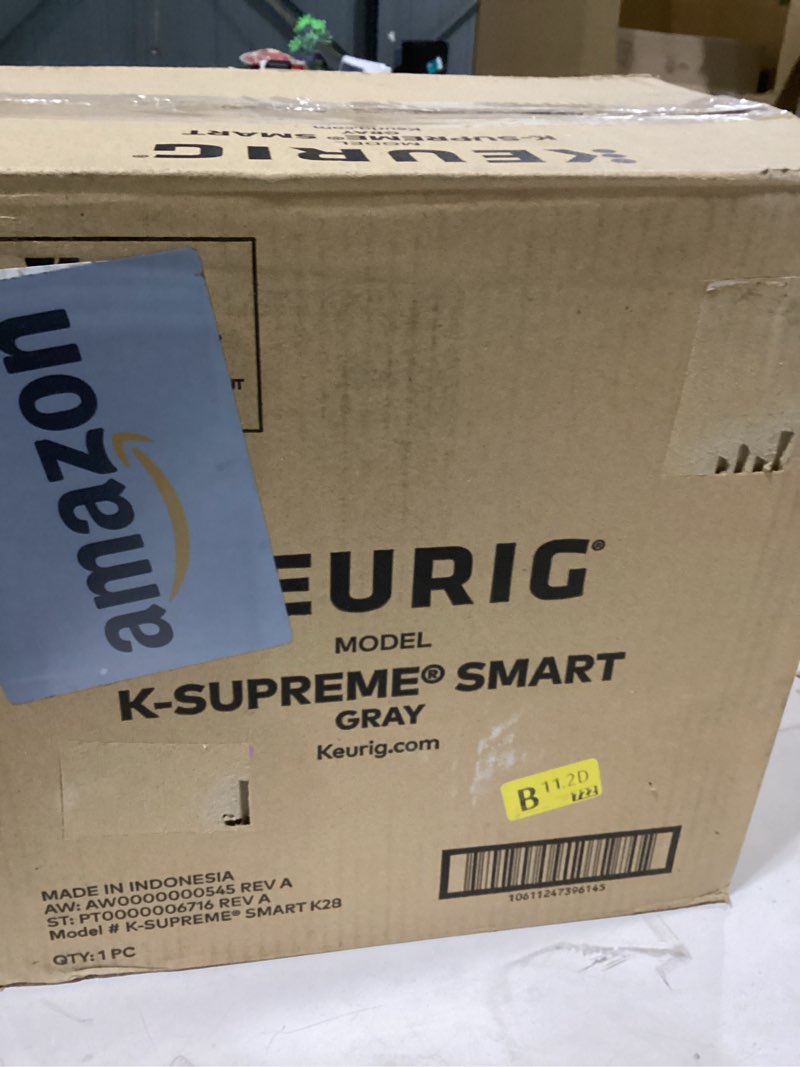 Keurig K-Supreme SMART Single Serve Coffee Maker With Wifi Compatibility, 4 Brew Sizes, And 66oz Rem