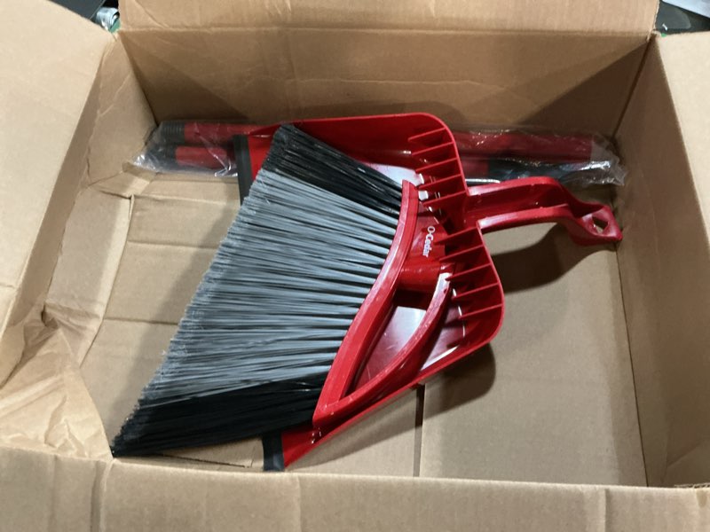 Condition photo showing Good Condition for o-cedar pet pro broom with step-on dustpan | remove 99% with one sweep | removes 3 times more pet hair | quiet cleaning tool for cat and dog owners powercorner pet pro broom