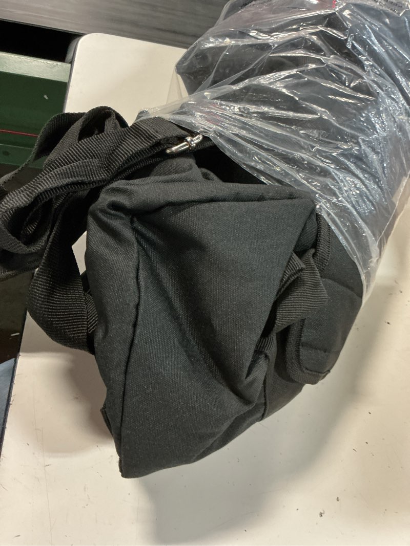 Condition photo showing As Is for padded carry bag for blackstone 17" tabletop griddle none hood, bag only | fully lined with pe foam, 4 pockets, rip-proof fabric, removable strap, weather-resistant, portable bbq grill carrying case