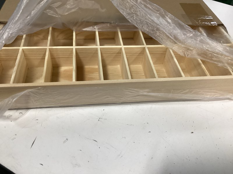 Condition photo showing New/Like New for seenelling hot 1/64 diecast wheels display case holds toy cars wooden wall mount car display shelf storage organizer case for toy collectibles, wheel, model, 10 layers (60 spaces) 60 spaces 1