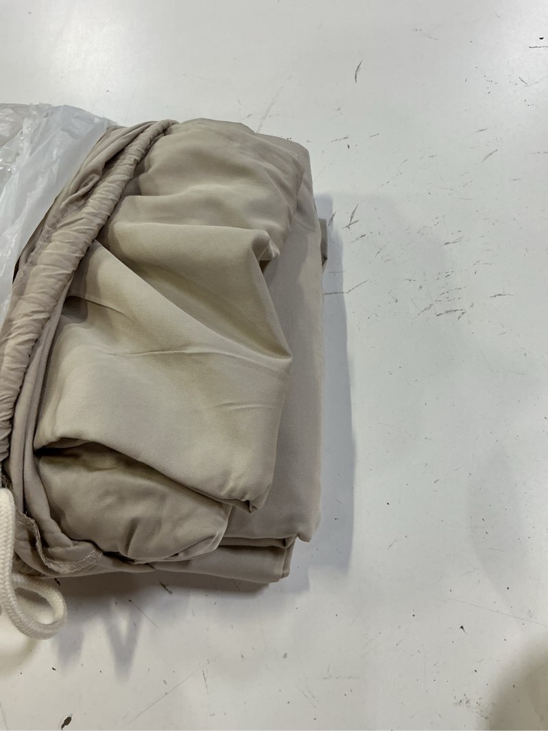 Condition photo showing Good Condition for bamboo sheet set, queen, sand