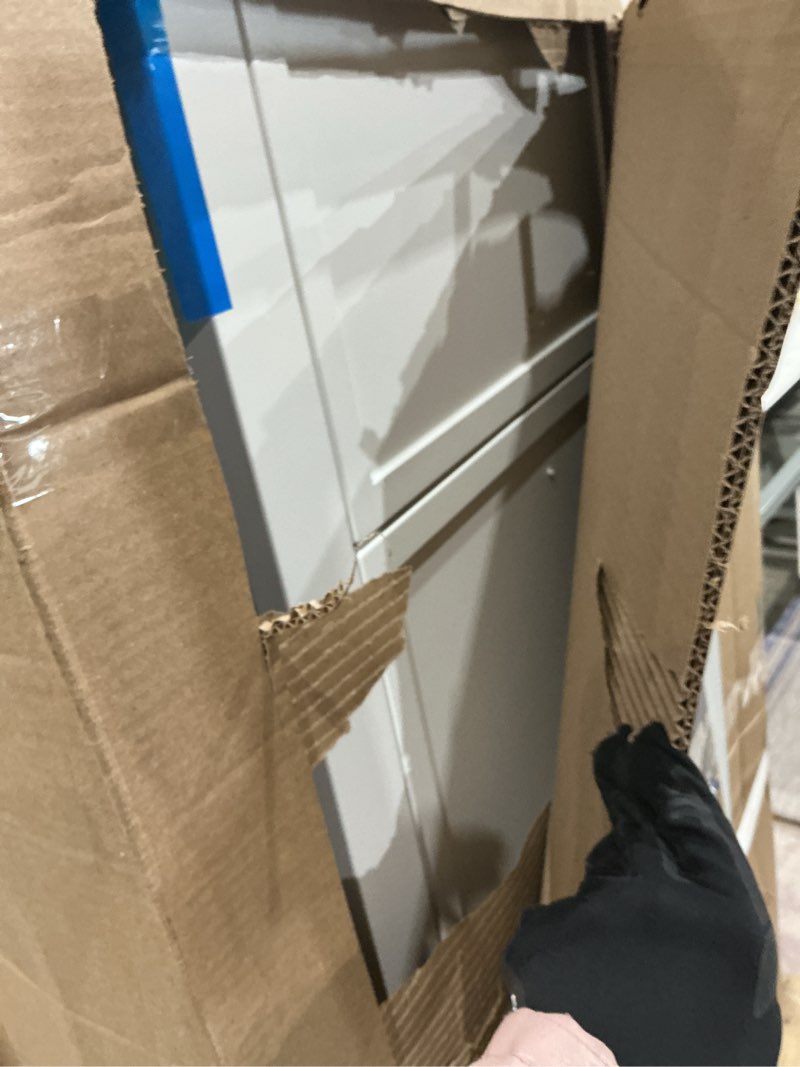 Condition photo showing As Is for style selections potter 60-in white double sink bathroom vanity with white cultured marble top