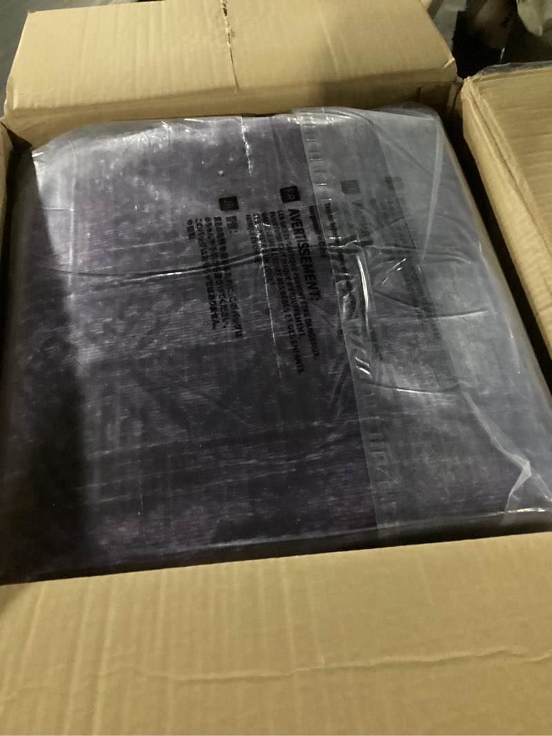 Condition photo showing New/Like New for Kokia Abstract Area Rugs 8x10 Bedroom Soft Living Room Rugs Washable Distressed Vintage Comfy Carpet with Non-Slip Backing for Farmhouse Home Office Room Decor, Purple Rug, Oslo Dusty Graphite/Plum/Violet/Dusty 8' x 10' (Rectangular)