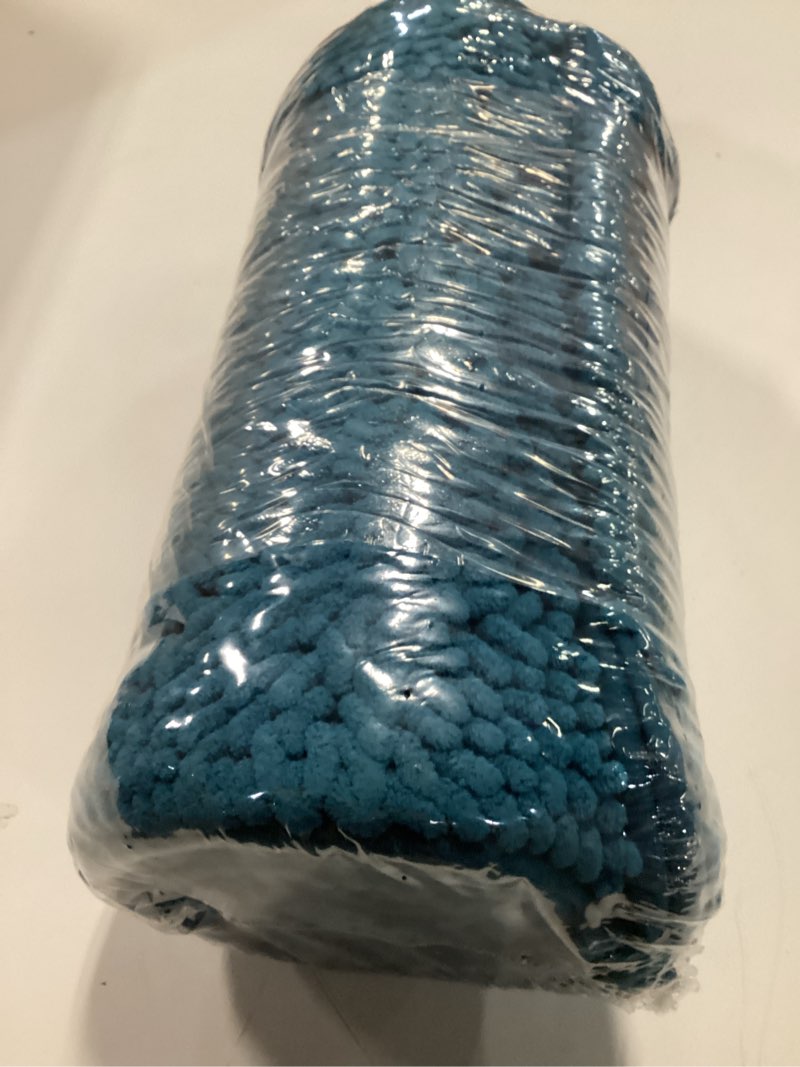 Condition photo showing New/Like New for OLANLY Dog Door Mat for Muddy Paws 47x24, Absorbs Moisture and Dirt, Absorbent Non-Slip Washable Doormat, Quick Dry Chenille Mud Mat, Entry Indoor Entryway Carpet for Inside Floor, Atlantic Blue Atlantic Blue Solid 47" x 24"