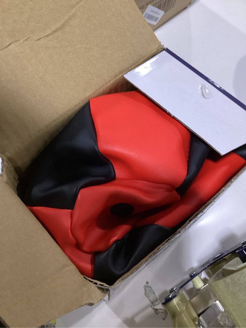 Condition photo showing New/Like New for Tech Tools Stress Buster Desktop Punching Bag - Suctions to Your Desk, White Elephant Gifts for Coworker Men and Women, Heavy Duty Stress Relief Ball, Gag Gifts Funny Desk Accessories Red/Black