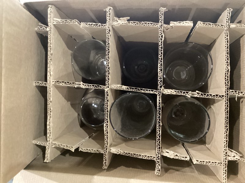 Libbey Stemless Flute Glasses, 9.6 ounce, Set of 6