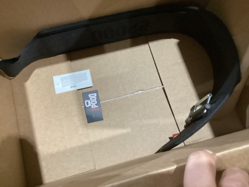 Condition photo showing Good Condition for 2POOD 4" Weightlifting Belt | CrossFit® Weightlifting Belt | 4-inch Wide and Built for Support, Flexibility, and The Ability to Cross Train Easily XS (29.5" - 31.5") Black