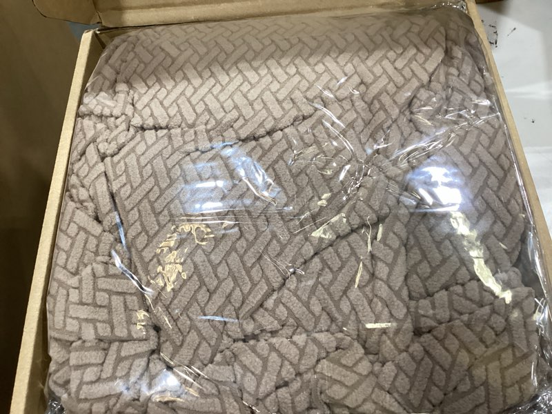 Condition photo showing Good Condition for rv couch covers for sofa bed,2-piece backrest and seat slip covers,for jackknife sofa,rv furniture cover (khaki)