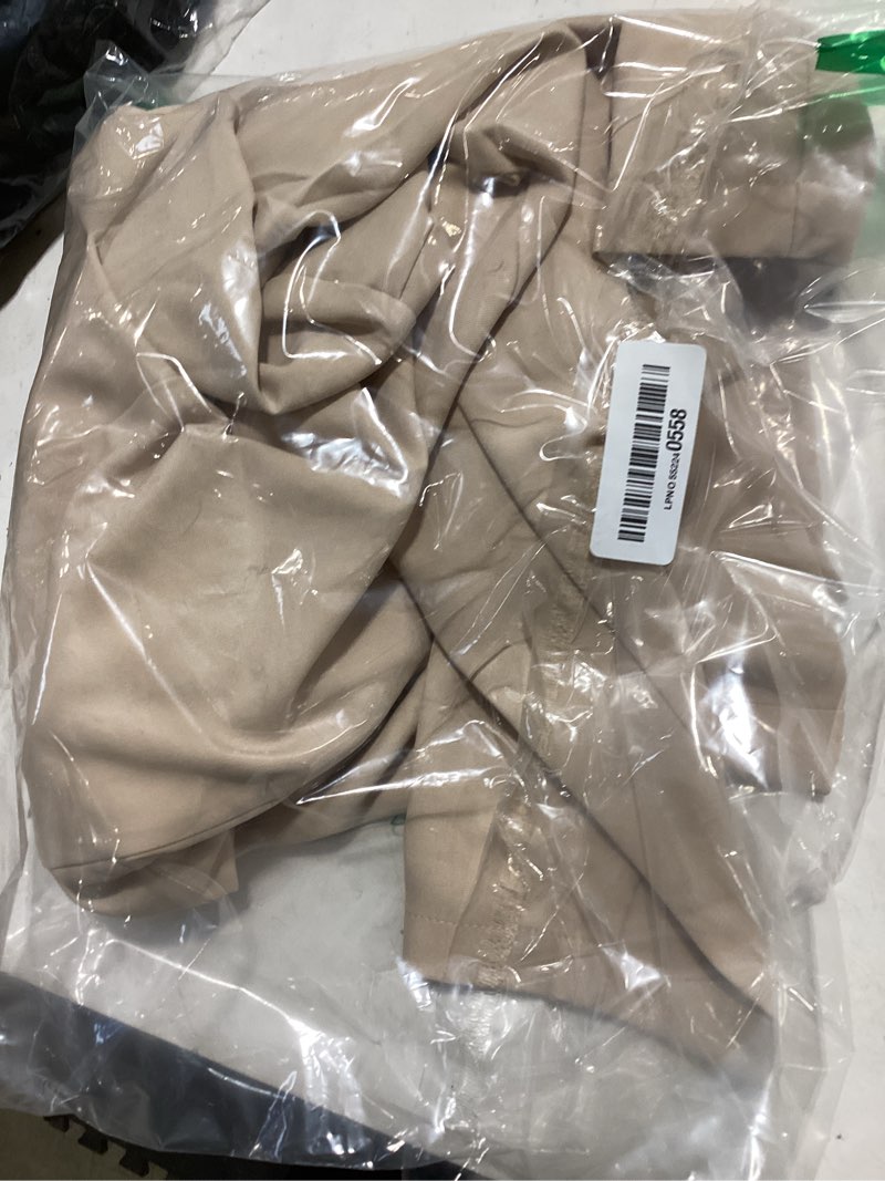 Condition photo showing Good Condition for folunsi women's business casual cropped blazer lapel collar long sleeve work office suit jacket with fully lined s-xl dark khaki medium