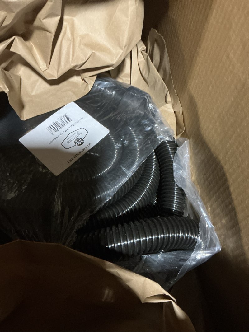 Condition photo showing New/Like New for mp maresh products vacuum cleaner replacement hose - vacuum hose extension for wet dry vacuums, heavy duty crushproof industrial grade 25 foot by 1-1/4 inch air suction control connector - black 25 foot hose