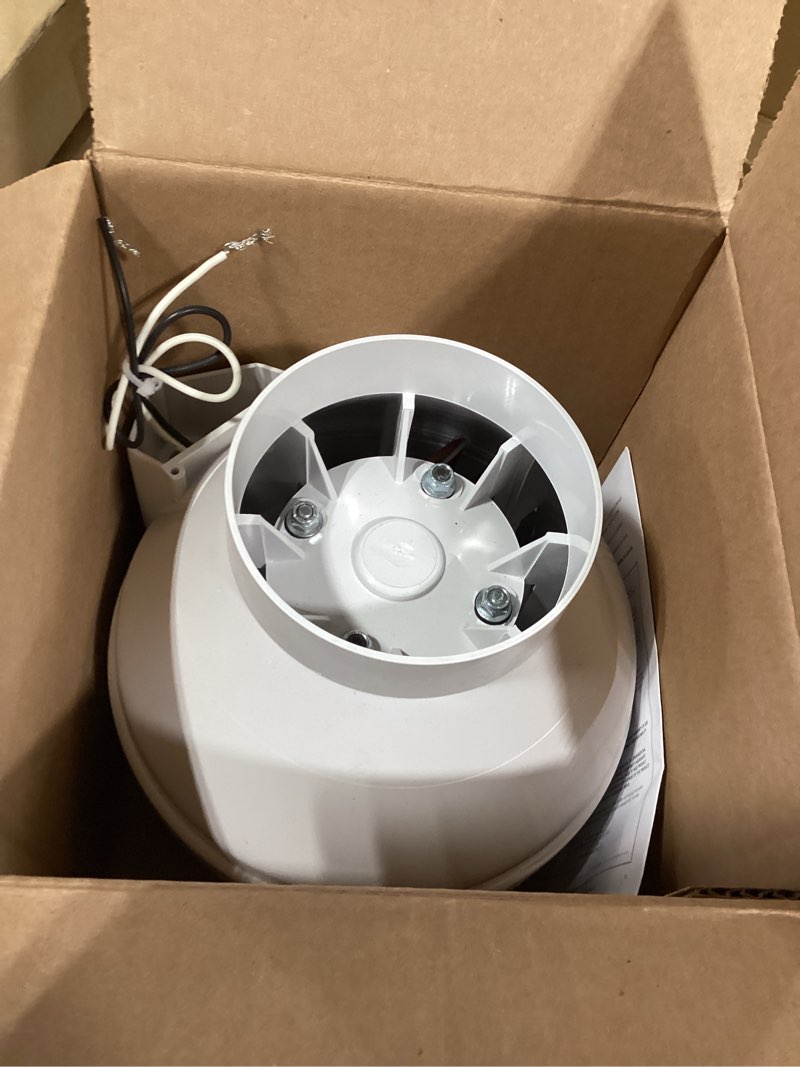 Condition photo showing Good Condition for radonaway 23011-1 xp201 radon mitigation fan, 4" 112 cfm fan xp201