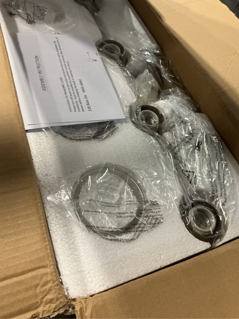 Condition photo showing Good Condition for 4 light bathroom vanity light fixtures, brushed brass modern wall lights with clear glass shade, vintage wall sconce lighting for living room, mirror, bedroom, hallway (gold, 4-lights) 4 lights gold