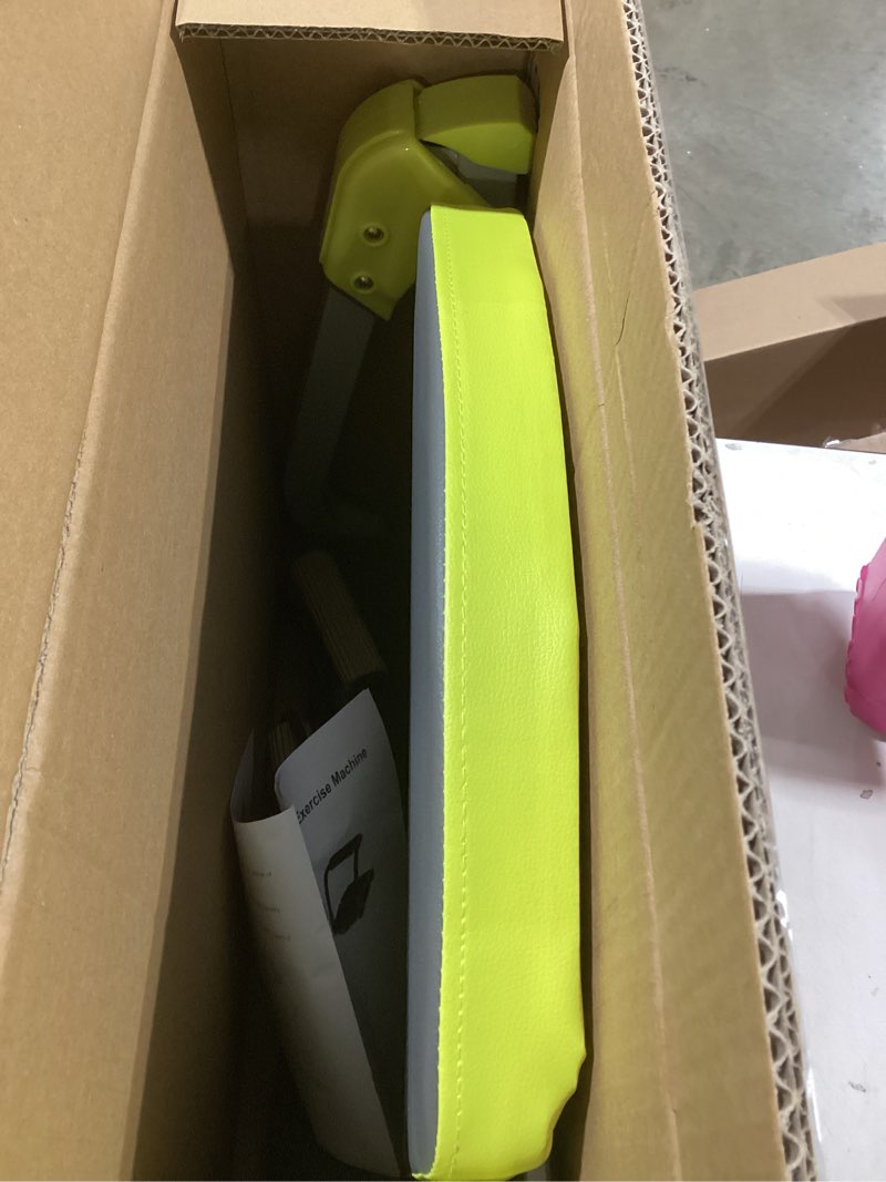 Condition photo showing Good Condition for HOTSWEAT Ab Machine, Sit Up Exercise Equipment, Ab Workout Equipment with 3 Adjustable Resistance, Ab Trainer for Stomach Workout with 330 LBS Weight Capacity, Foldable Ab Crunch Machine for Home Gym Yellow