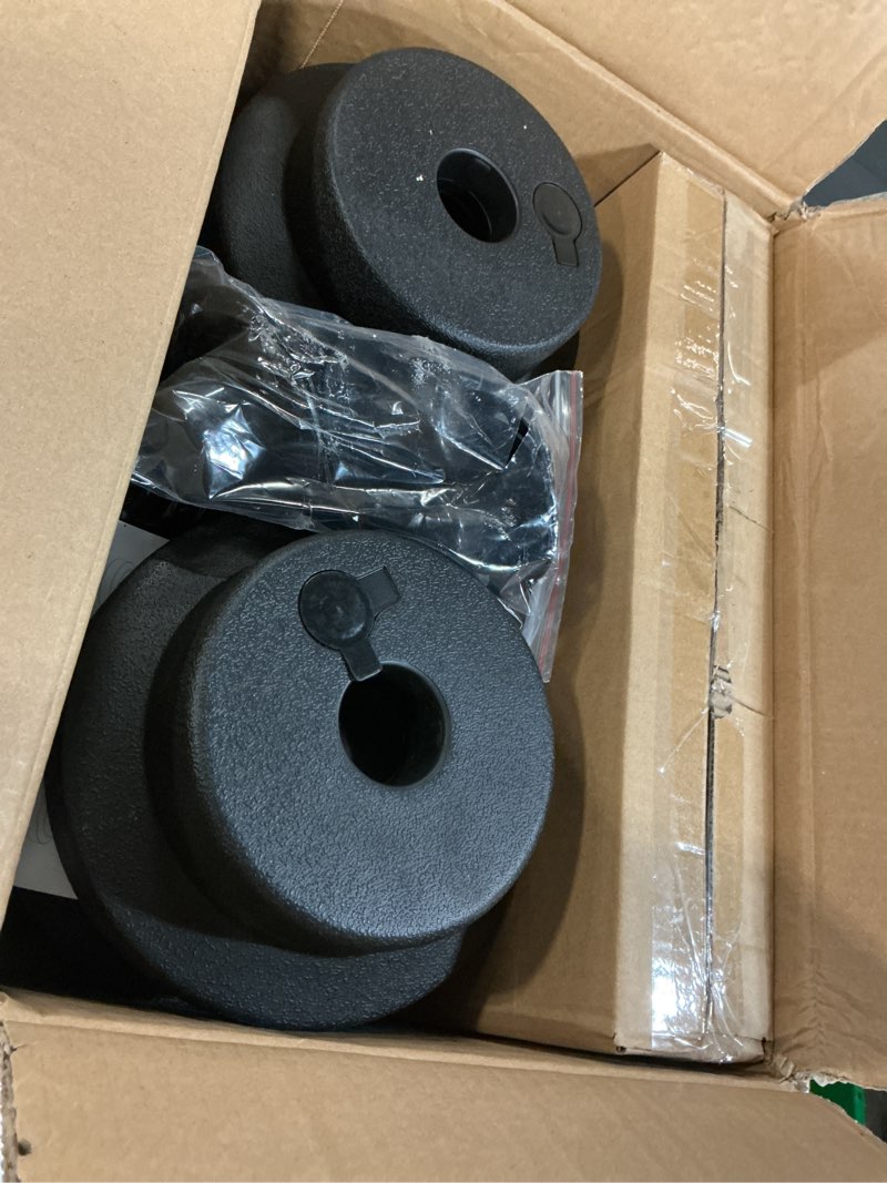 Condition photo showing Good Condition for traffic safety cones with heavy base, reflective stripes & 5ft link chain – 35" delineator stanchions posts for parking spaces, driver training, event barriers, roadway, construction(6 pack) 6pcs black