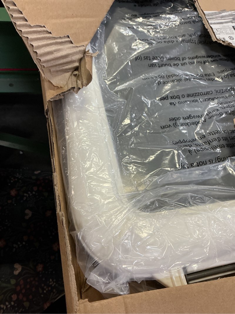 Condition photo showing New/Like New for Amazon Basics Dog Training Pad Holder,Secured Latches,Extra Thick and Non-Slip, Recycled Plastic, 24 inch, S, White and Charcoal 22'' X 22''