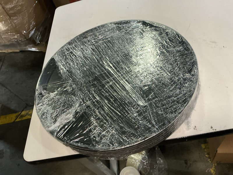 Condition photo showing Good Condition for 6 Pcs 24 Inch x 29 Inch Large Restaurant Serving Trays, Black PP Plastic Non Slip Tray,Oval Plastic Food Serving Tray with Raised Edges for Home Kitchen Restaurant Cafeterias Fast Food Service