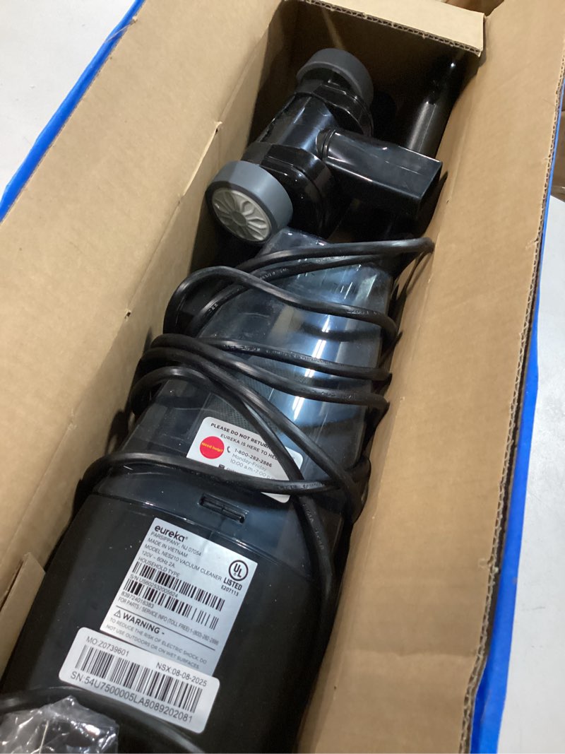 Condition photo showing As Is for Eureka Blaze Stick Vacuum Cleaner, Powerful Suction 3-in-1 Small Handheld Vac with Filter for Hard Floor Lightweight Upright Home Pet Hair, Dark Black