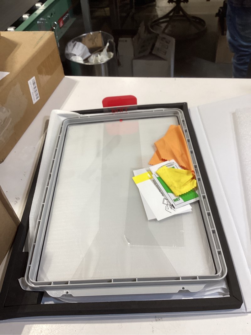 Condition photo showing As Is for 15.4" screen protector for 2025 tesla model y & model 3 highland (2024~2026), [9h & anti-glare/fingerprint] front back tempered glass screen protector for tesla model y/3 accessories -matte 15.4" model y/3- matte