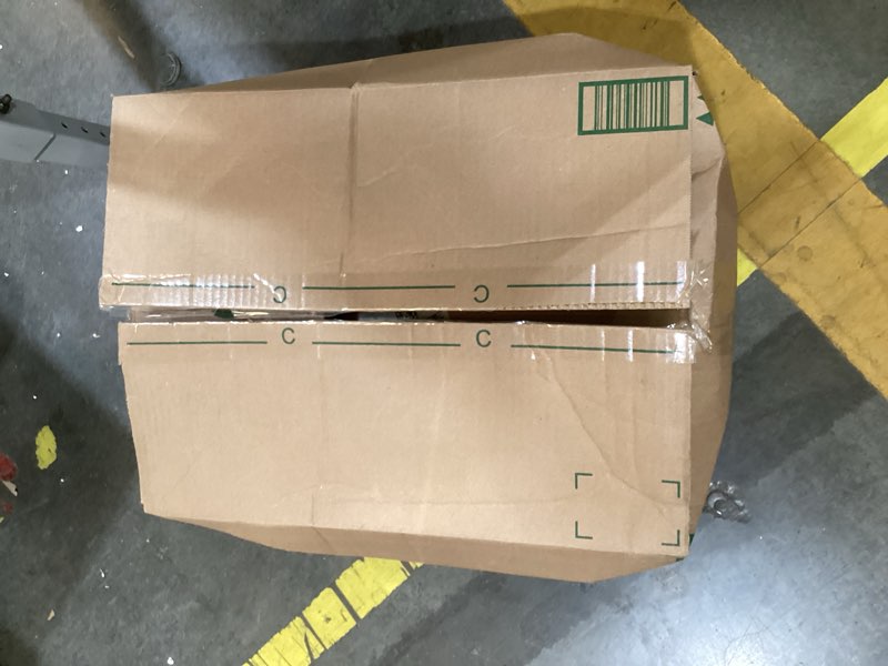 Condition photo showing As Is for this item appears to be a black metal angle support bracket or a floating shelf component used for organizing and moun