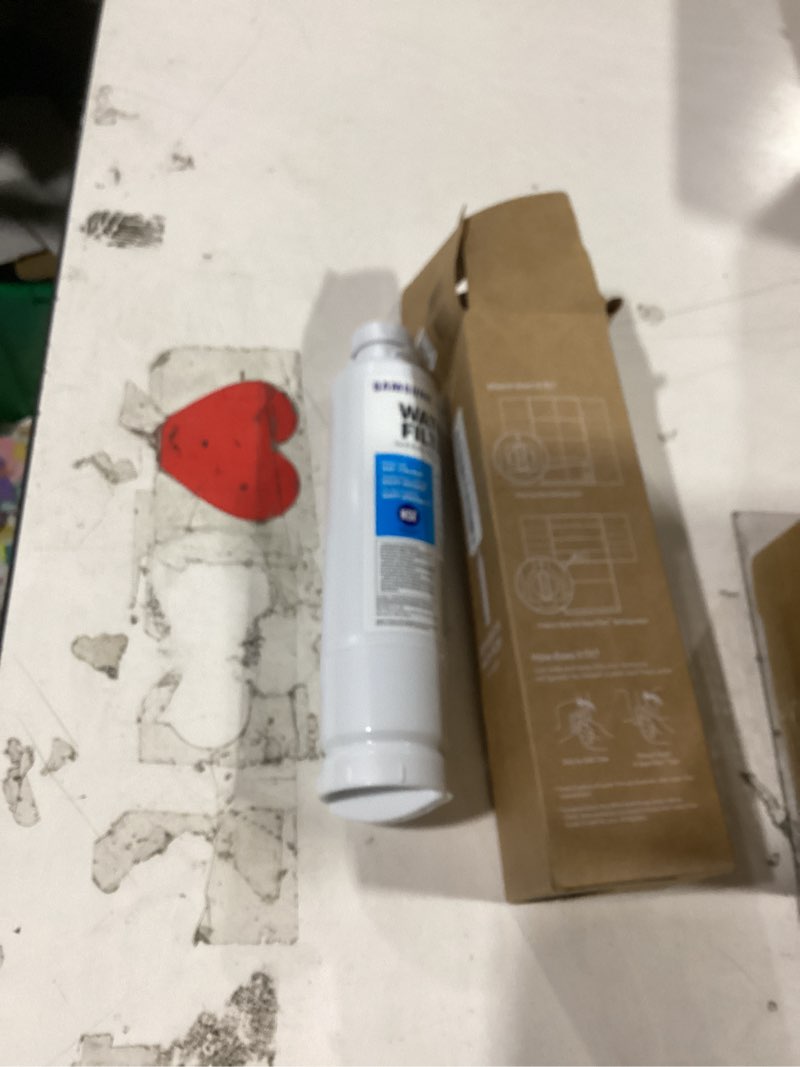 Condition photo showing Good Condition for samsung genuine filter for refrigerator water and ice, carbon block filtration for clean, clear drinking water, 6-month life, haf-cin/exp, 1 pack