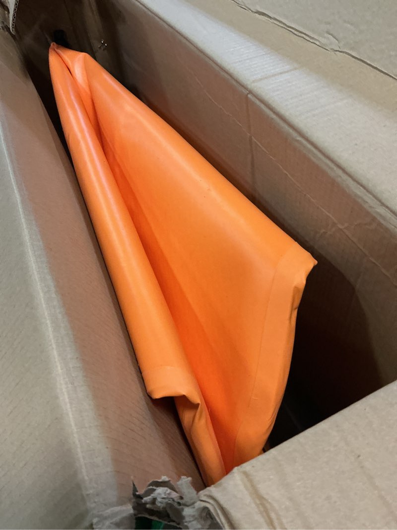 Condition photo showing Good Condition for customized for tesla model y air mattress, drop stitch portable camping mattress, comfort car sleeping mat with manul air pump,storage bag, tesla model y accessories orange