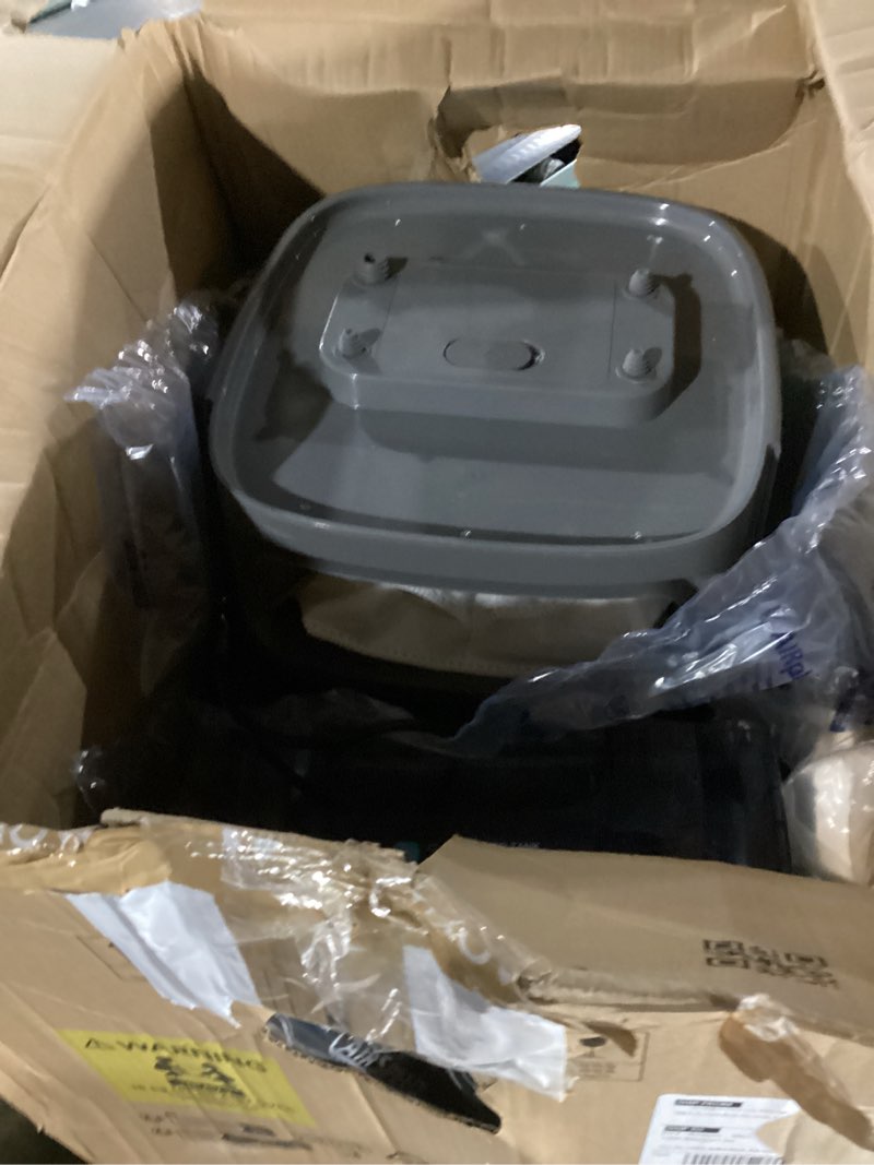 Condition photo showing New/Like New for mova p50 pro ultra robot vacuum and mop, 19,000pa suction with anti-tangle brush, removable & liftable mop for carpet & floor, 167? mop & washboard self drying & cleaning, auto empty & refill, black p50pro black