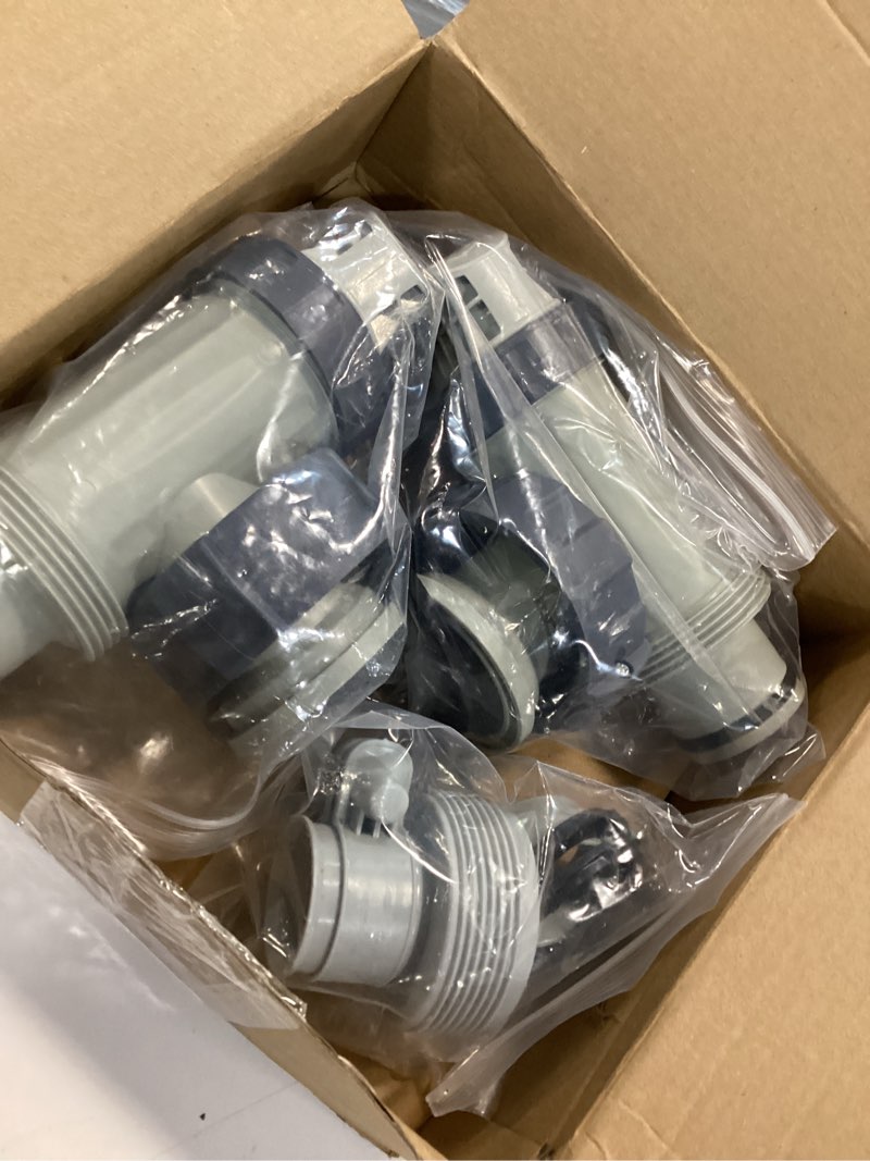 Condition photo showing New/Like New for saillong 2 pcs pool plunger valve and 1.25" to 1.5" type b hose adapter compatible with intex pool replacement parts, shut off valve parts with gaskets for above ground and sand filter pump