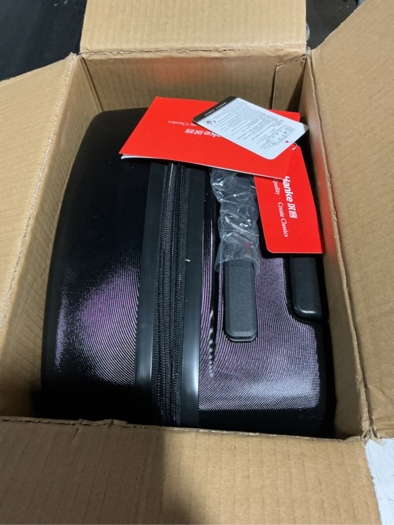 Condition photo showing Good Condition for hanke expandable carry on luggage 22x14x9 airline approved, 20 inch hard shell suitcases with wheels, lightweight travel luggage carry on suitcase for woman & men with tsa lock(jet black) expandable 20 inch jet black