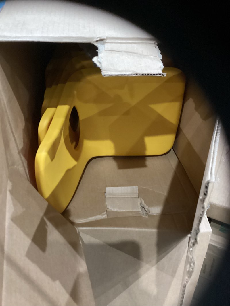 Condition photo showing Good Condition for fdp 10" school stack chair,stacking student seat with chromed steel legs and nylon swivel glides for in-home learning or classroom - yellow (6-pack), 10356-ye 10 inch swivel glides yellow