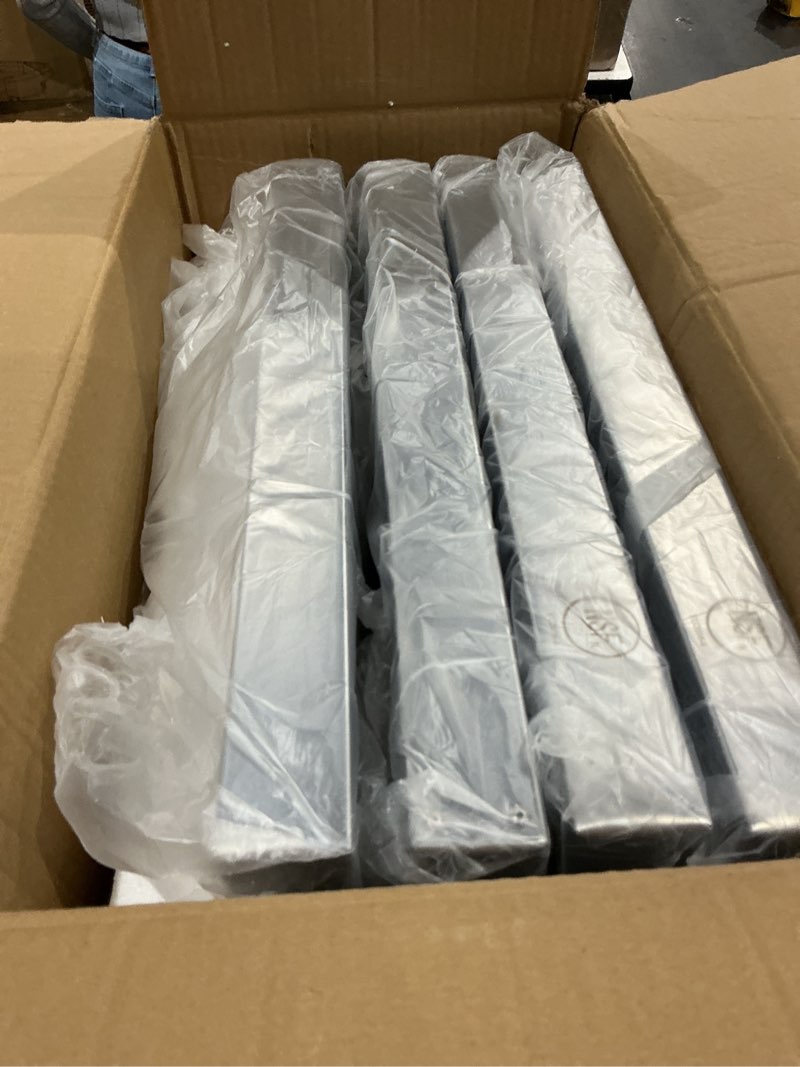 Condition photo showing Good Condition for stainless steel commercial kitchen hood filter, 15.5w x 19.5h inch range baffle grease rated commercial kitchen exhaust hood 4 grooves hood filter (5 pack) 19.5"h x 15.5"w x 1.8"d