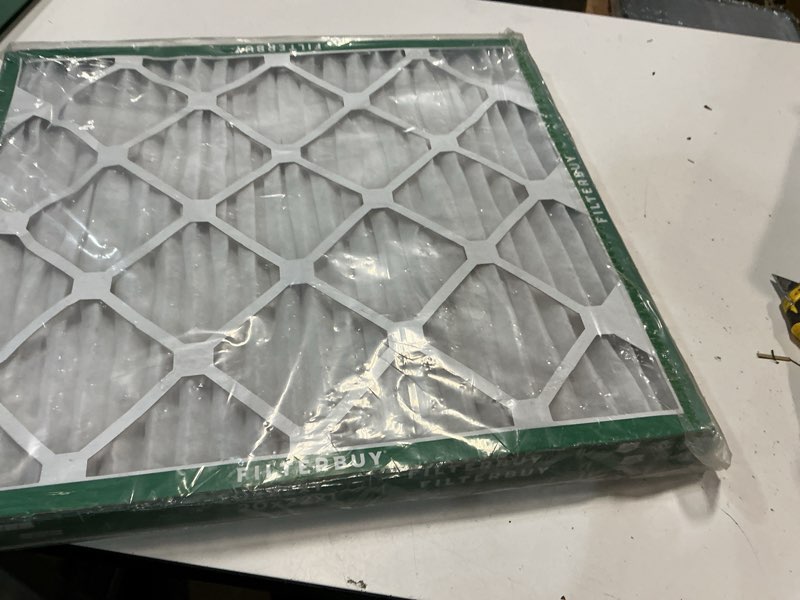 Condition photo showing Good Condition for filterbuy 20x22x1 air filter (2-pack), pleated merv 8 dust defense replacement hvac ac furnace filters (actual size: 19.50 x 21.50 x 0.75)