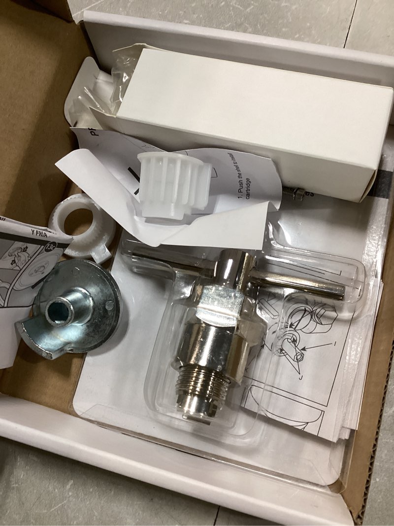 Condition photo showing Good Condition for 1222/1222B Cartridge Pressure Balancing with 104421 Removal Tool & 116653 Handle Metal Adapter Replacement,Compatible with Moen Posi Temp Single Handle Tub/Shower Faucets Plumbing Repair Kit,Brass