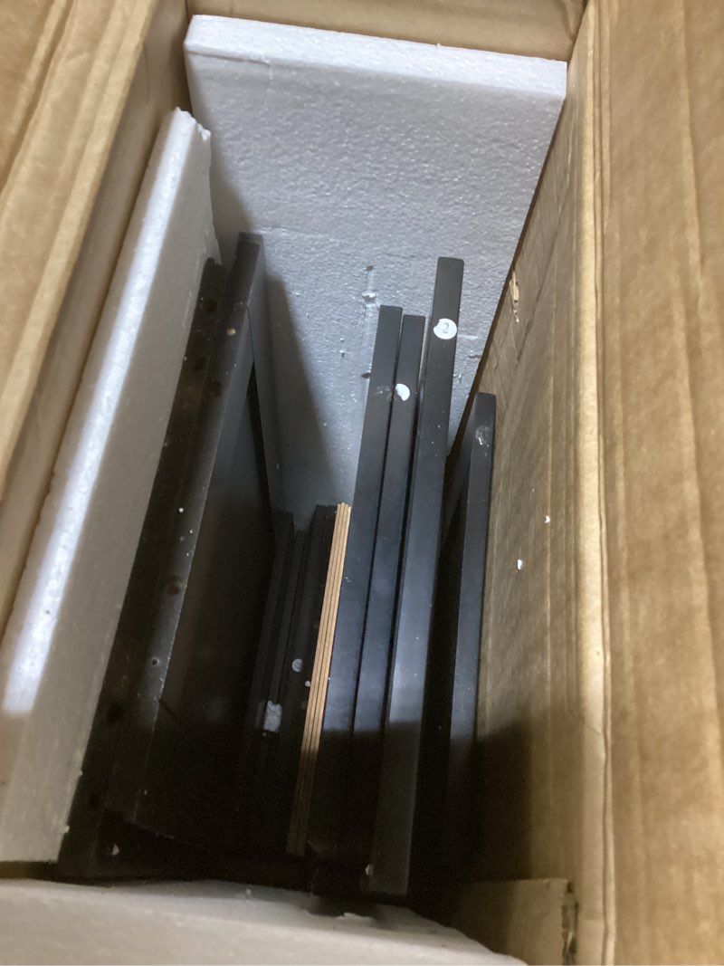 Condition photo showing As Is for ChooChoo Tall Bathroom Storage Cabinet with 6 Doors, Freestanding Floor Cabinet with Adjustable Shelves, Black Pantry Cabinet for Bathroom, Kitchen, Laundry Room