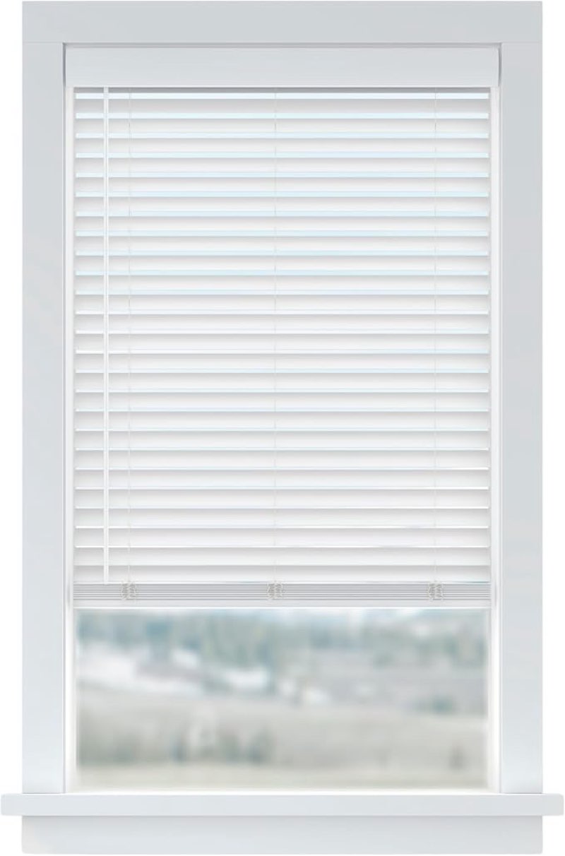 1 in  vinyl cordless mini blind 35 in x 64 in