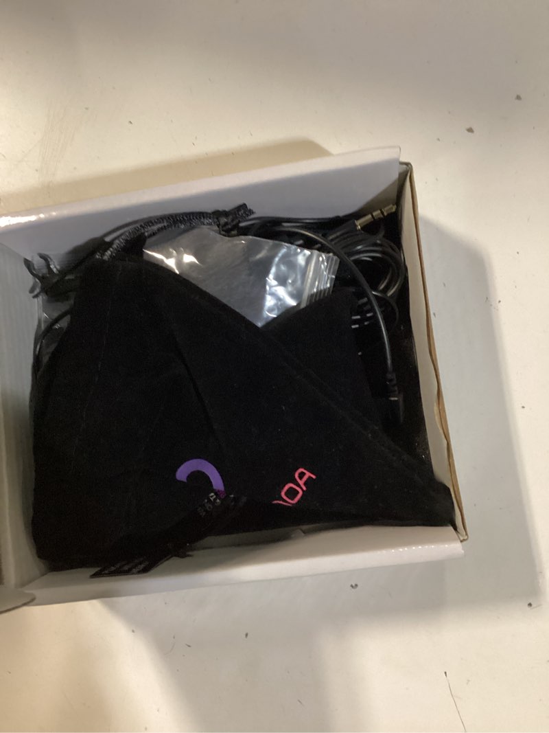 Condition photo showing As Is for purple panda wired lavalier microphone omnidirectional – attachable lapel mic compatible with gopro, dji, insta360, tablet, ipad, dslr, camera, ideal for social media content creators