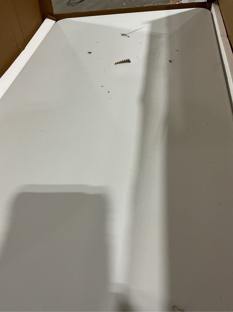 Condition photo showing New/Like New for flash furniture 4.93-foot kid's granite white plastic folding table