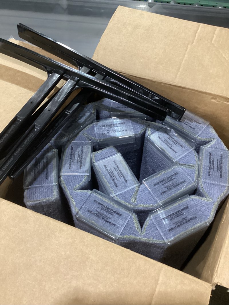 Condition photo showing New/Like New for Angeles 48\" x 6' Quiet Divider With Sound Dampening Panels, Freestanding Room Divider Wall, GRAY 48\" X 6', SIMILAR TO STOCK PHOTO 