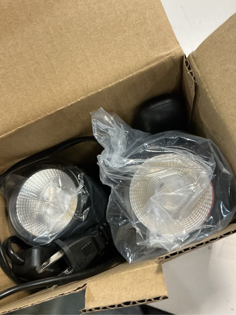 Condition photo showing Good Condition for liangjj 2 pack 12w uplighting indoor uplights with timer and remote, stepless adjustable color temperature and dimmable floor can light, 6000k accent spot lights for plant, artwork, corner, wall