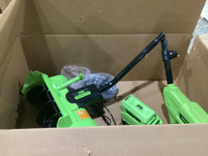 Condition photo showing As Is for Earthwise SN70016 Electric Corded 12Amp Snow Shovel, 16" Width, 430lbs/Minute 16-Inch, 12-Amp Corded