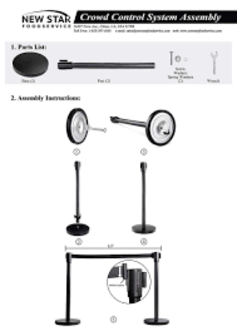 New star foodservice crowd control  system 